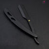 Imagen de Navajin Plegable De Metal Barber Negro Mate Para Peluqueria