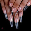 Imagen de Tips Transparentes Coffin Soft Gel Manicuria 500 Unidades