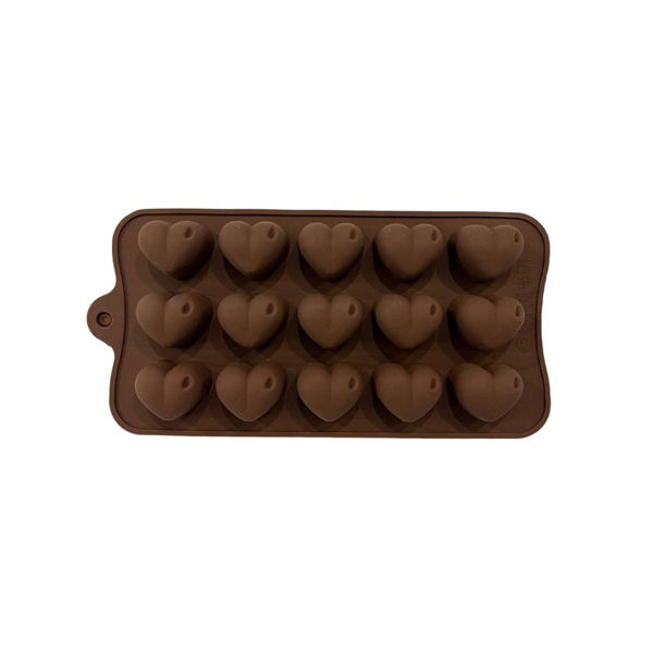 Imagen de Molde De Silicona De Corazones Para Chocolate Postre Hielo