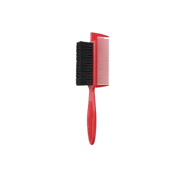 Imagen de Cepillo Con Peine Rojo  Parar Sacar Pelo Barberia Peluqueria