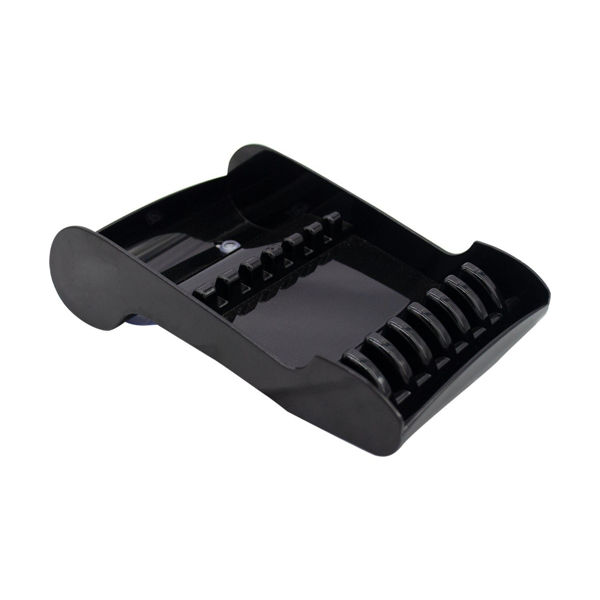 Imagen de Porta Posa Tijeras Plástico Negro 7 Slots Peluquería