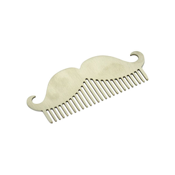 Imagen de Peine De Metal Diseño Mostacho Para Peluqueria Barberia