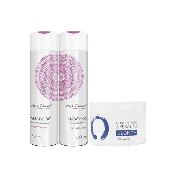 Imagen de Shampoo Sin Sal + Acondicionador Vitaminas + Keratina Blonde
