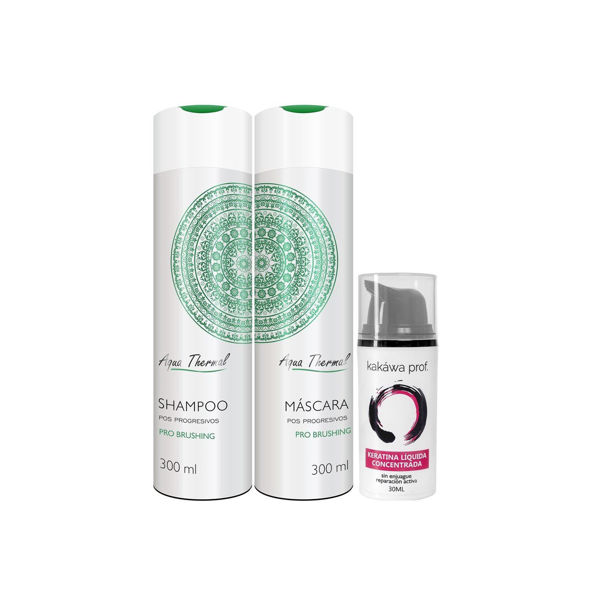 Imagen de Shampoo Sin Sal + Acondicionador Brushing + Keratina Liquida