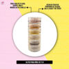 Imagen de Glitter Para Uñas Set X6 Unidades Color Ocre Dorado