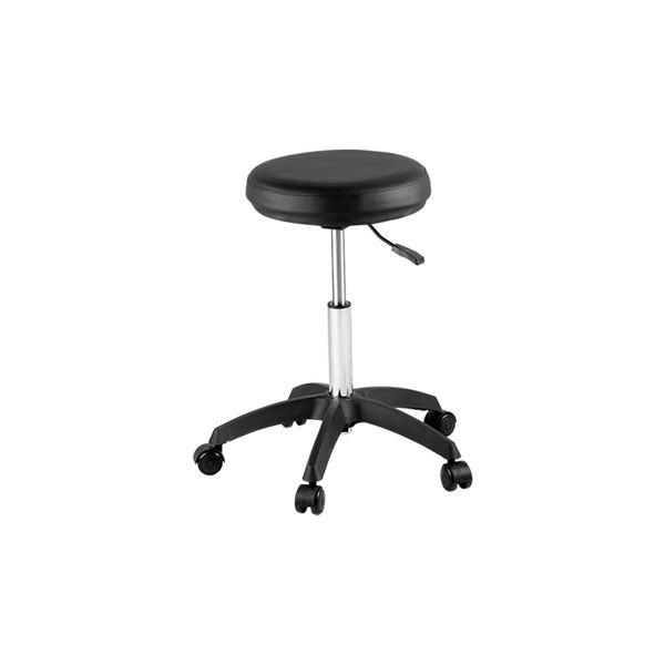 Imagen de Taburete Silla Dompel Negra Peluqueria Regulador Altura 65cm