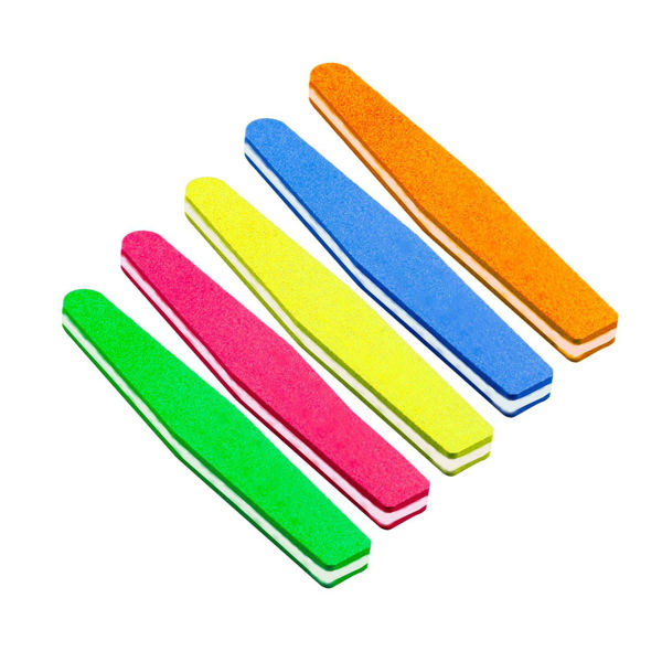 Imagen de Pack 50 Limas Jumbo Colores Super Acolchonada 18cm Manicuria