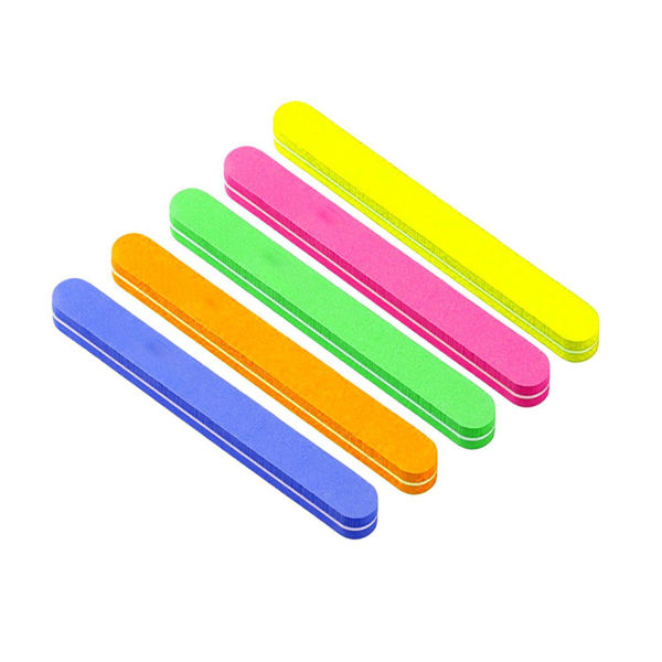Imagen de Pack 50 Limas Recta Colores Super Acolchonada 18cm Manicuria