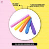 Imagen de Pack 50 Limas Recta Colores Super Acolchonada 18cm Manicuria