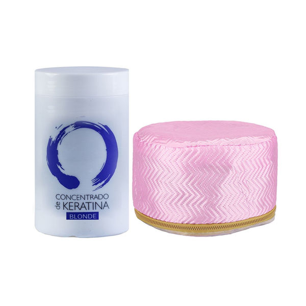 Imagen de Concentrado Keratina Blonde Riviera 1kg + Gorra Térmica