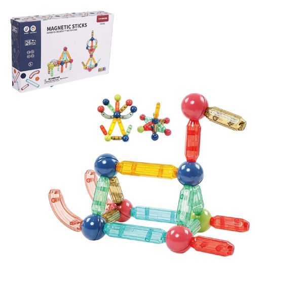 Imagen de Juego Para Armar De 26 Piezas Figuras Magnética Construcción