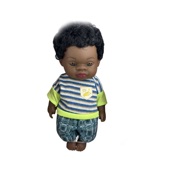 Imagen de Bebote Muñeco Varón De Goma Con Cabello Y Ropa 33cm