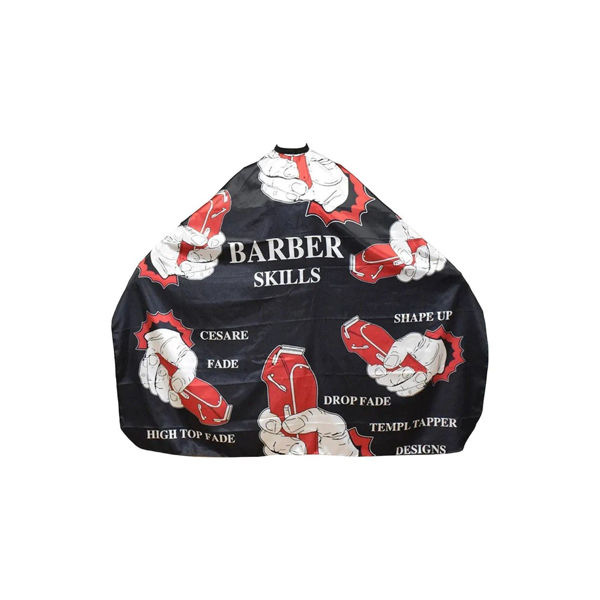 Imagen de Capa De Corte De Pelo Diseño Mano Con Maquina Barberia