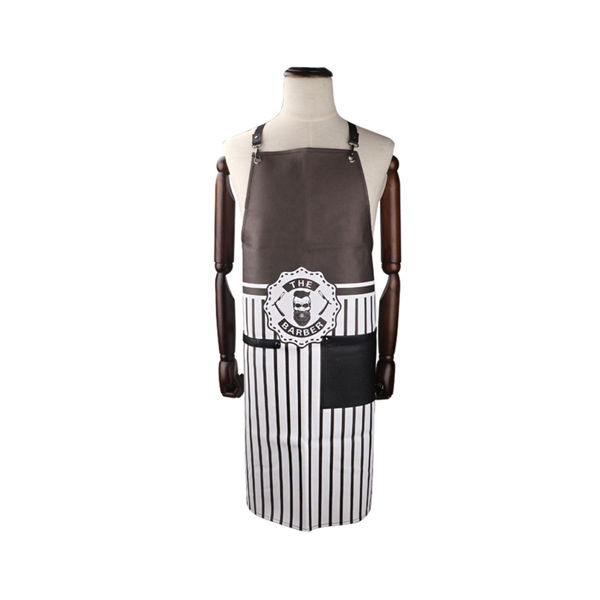 Imagen de Delantal Barbero Rayas Verticales Porta Herramientas