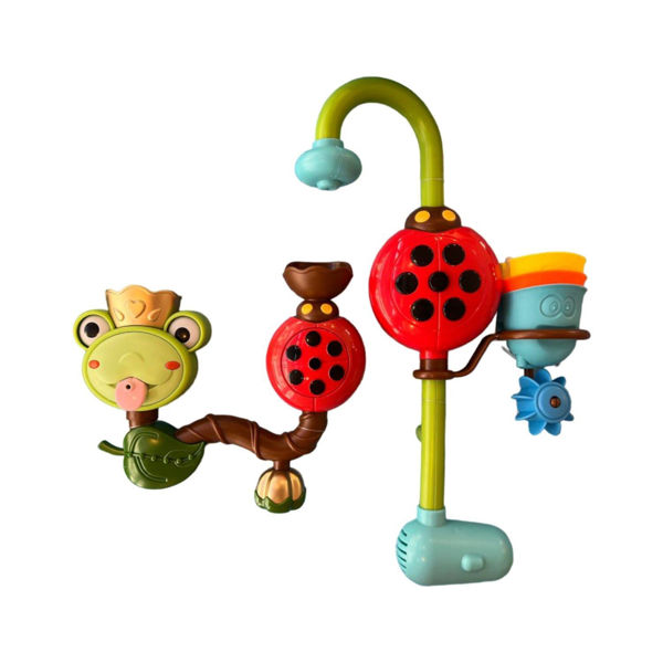 Imagen de Juego Para Ducha Baño Infantil Rana Electronico Y Accesorios