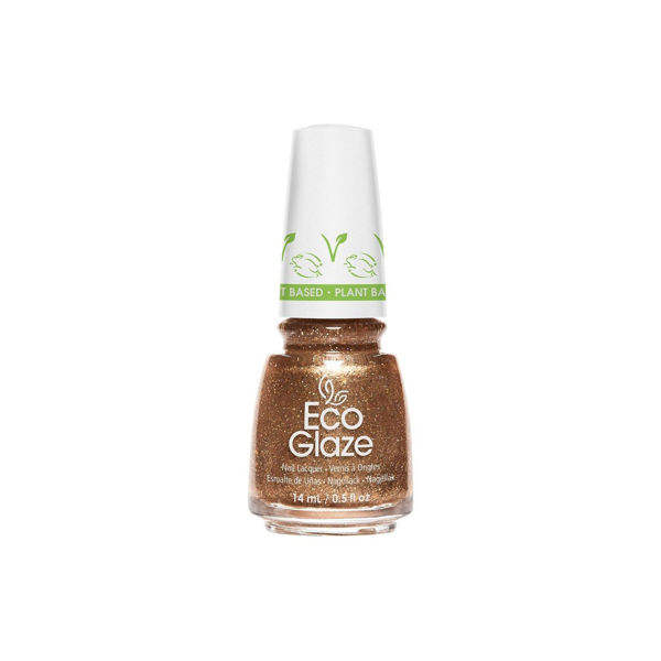 Imagen de Esmalte De Uñas China Glaze Dorado Con Glitter Brilloso 14ml