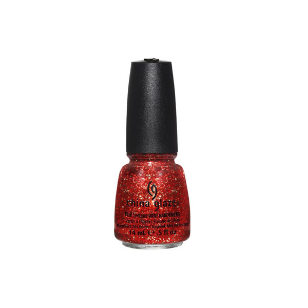 Imagen de Esmalte De Uñas China Glaze Joy Rojo Con Glitter Brillo 14ml