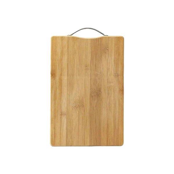 Imagen de Tabla De Picar Grande De Madera Bambu Con Asa 37cm X 56cm