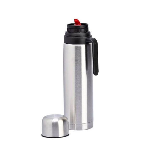 Imagen de Termo Acero Inoxidable Con Pico Cebador Y Asa Frio Calor 1L