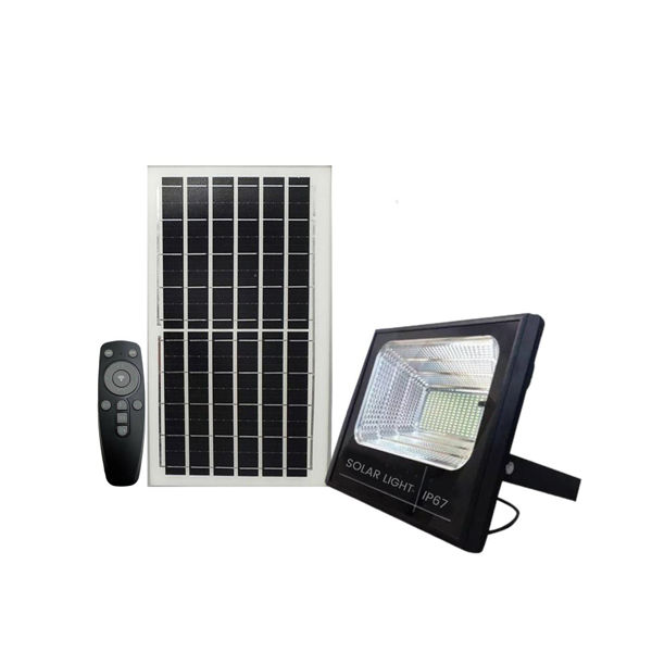 Imagen de Reflector Foco Led 300w Para Exterior Con Sensor Panel Solar