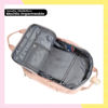 Imagen de Mochila Bolso Impermeable Himawari Mod 188L Rosa Y Celeste
