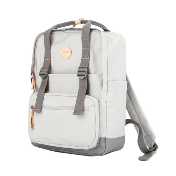 Imagen de Mochila Bolso Impermeable Okta Mod 1085B Gris Bitono