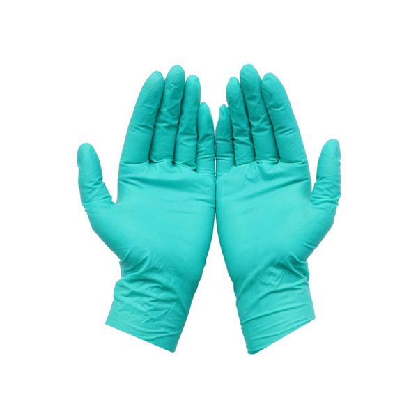 Imagen de Guantes De Nitrilo Descartables Verde 10 Pares Talle L