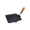 Imagen de Plancha Sarten Bifera Grill De Hierro Con Parrilla Asa 22cm