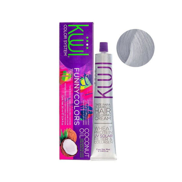 Imagen de Tinta Semipermanente Kuul FunnyColors Fantasia Blanco Titanio 90ml