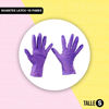 Imagen de Guantes De Nitrilo Descartables Violeta 10 Pares Talle S
