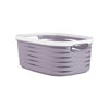 Imagen de Canasto Organizador Plastico Pvc Con Asas Mediano 37cm X 24cm X 15cm