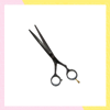 Imagen de Tijera De Corte Filo Dulce Negra Profesional 5,5" Pulgadas