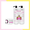 Imagen de Shampoo Sin Sal Riviera Miel Y Orquídeas Para Cabellos Débiles 1L + Acondicionador 1L + Keratina 350gr