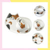 Imagen de Set Taza Cerámica Diseño Gatito 180ml + Plato + Cuchara 15cm