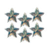 Imagen de Pack 6 Estrellas Tornasoladas Adorno Colgante Navideño 25cm