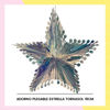 Imagen de Pack 12 Estrellas Tornasoladas Adorno Colgante Navideño 18cm