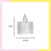 Imagen de Pack 12 Velas De Luz Led Acrílicas Luz Cálida 3,5cm X 5cm