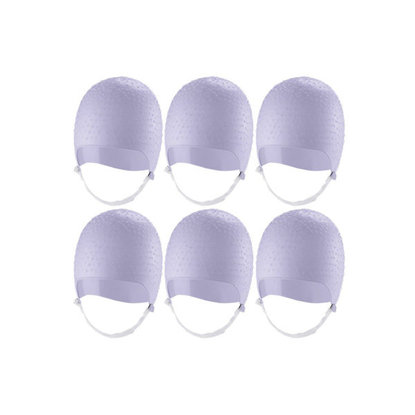 Imagen de Pack 6 Gorras De Silicona Dompel Violeta Para Mechas Reflejos