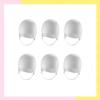 Imagen de Pack 6 Gorras De Silicona Dompel Blancas Para Mechas Reflejo