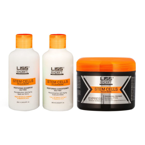 Imagen de Alisado Progresivo Liss Expert 250gr + Shampoo Sin Sal 250ml + Acondicionador 250ml