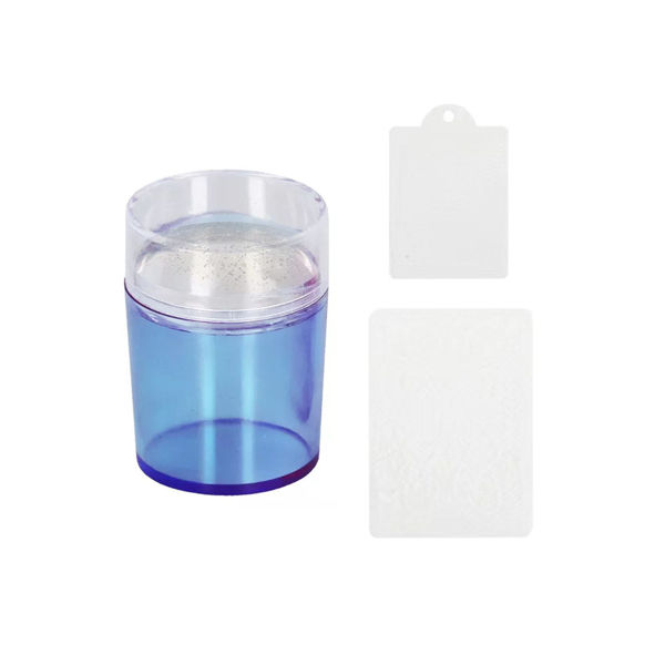 Imagen de Sello Para Stamping Manicura Profesional + 2 Placas Plásticas De Diseño