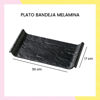 Imagen de Bandeja Plato De Melamina Negro Para Sushi 30cm X 17cm