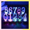 Imagen de Número 8 Con Luz Led Multicolor Para Torta Pilas De Reloj