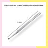 Imagen de Aguja Quita Puntos Negros Comedones Acero Inoxidable 13cm