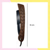 Imagen de Navajin Plegable De Metal  Y Mango De Madera Rombos Barbero 15cm