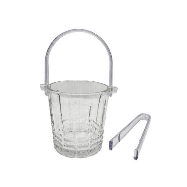 Imagen de Hielera De Vidrio 1,2 Litros Con Asa De Plástico + Pinza Plastico