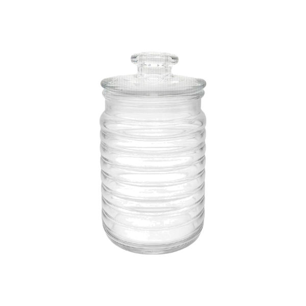 Imagen de Frasco De Vidrio Con Tapa Hermético Transparente 1 Litros