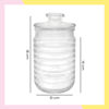 Imagen de Frasco De Vidrio Con Tapa Hermético Transparente 1 Litros