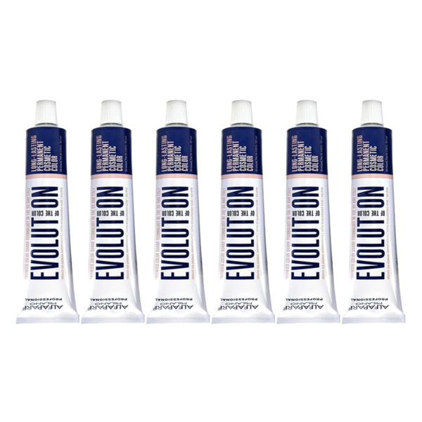 Imagen de Pack 6 Tintas Alfaparf Evolution Color 60ml Tonos A Elección