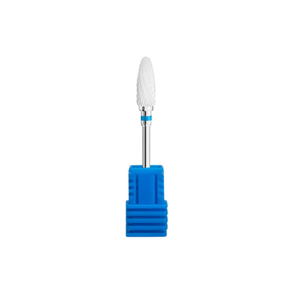 Imagen de Fresa Cerámica Punta Bala Azul Profesional Para Torno Manicura
